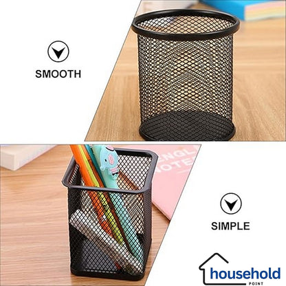 Multi Functional Metal Mesh Pen Holders (Pack Of 2)