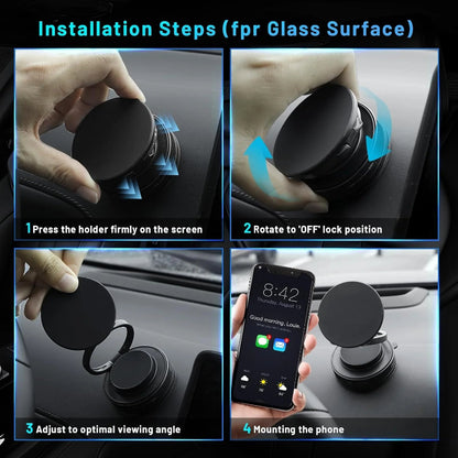 New Y6 Magnetic Car Phone Holder With Vacuum Suction