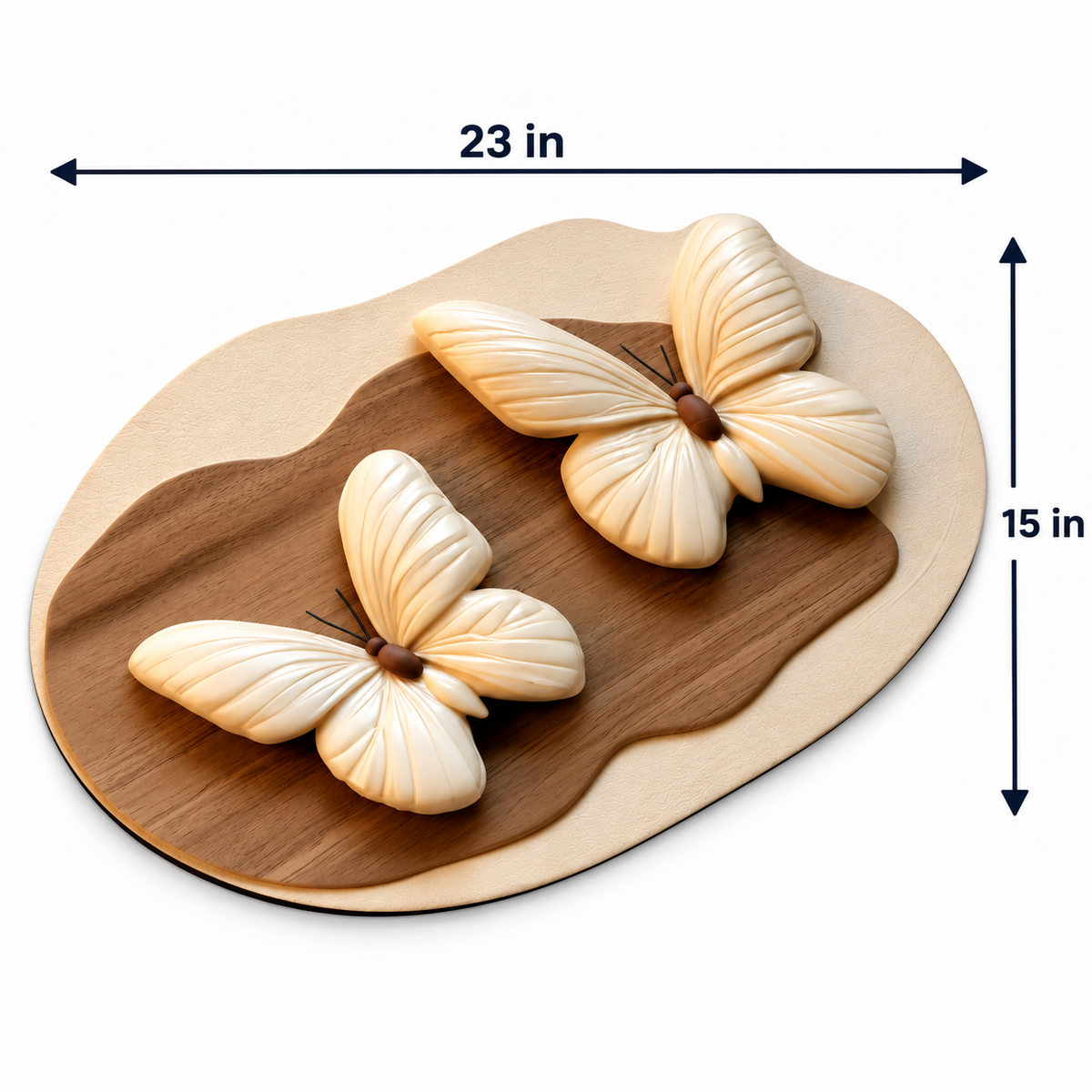 Absorbent Non-Slip Bathroom Mat – 3D Butterfly Design