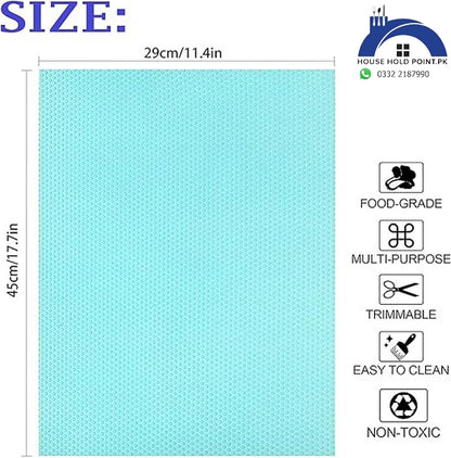 Pack Of 4 PVC Refrigerator Mat: