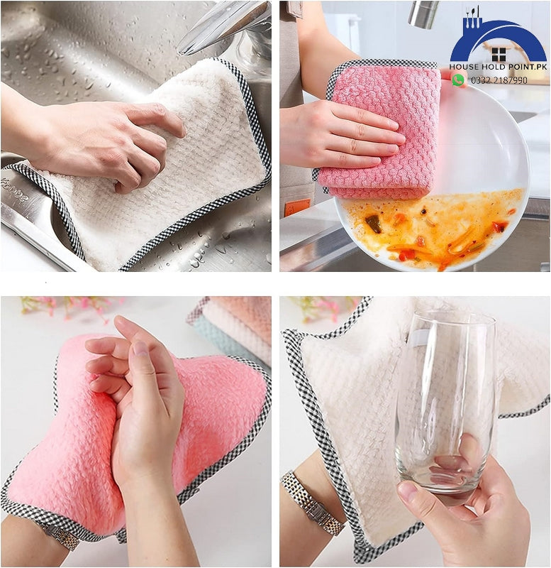 Pack Of 3 Microfiber Hanging Cleaning Cloth