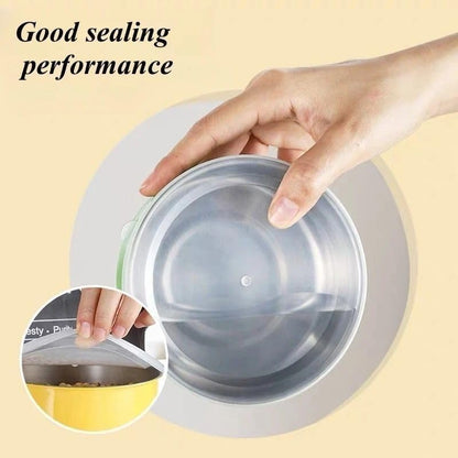 Pack Of 5 Silver Stainless Steel Food Storage Boxes