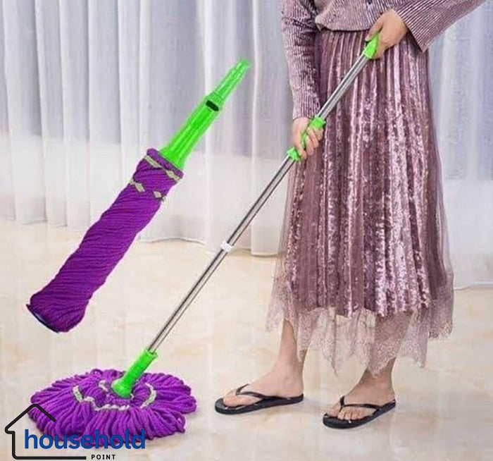 360-Degree Rotating Self Wringing Microfiber Mop