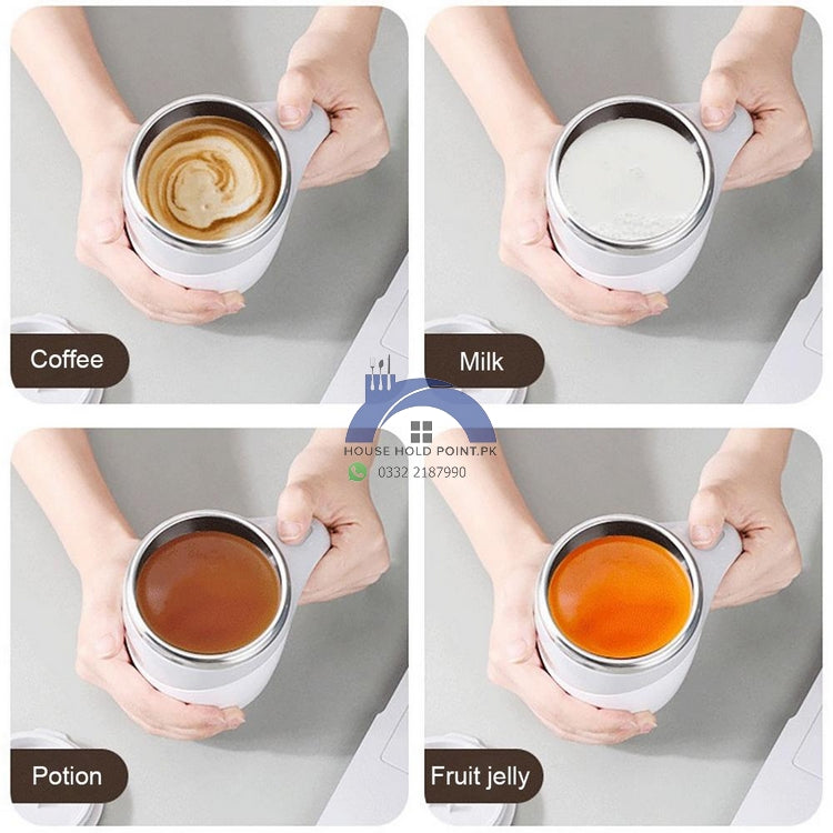 Self Stirring Mixing Coffee Mug 380 ML