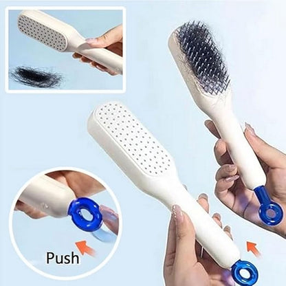 Self Cleaning Hair Comb Brush