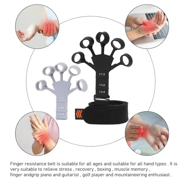 Silicone Finger Hand Grip Strengthener