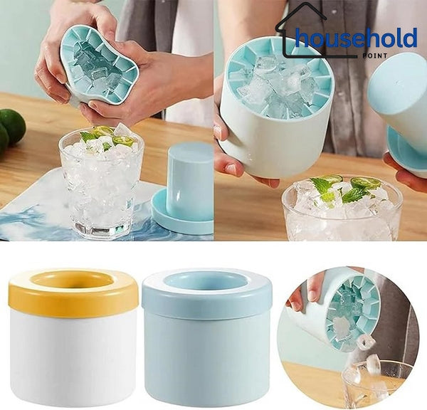 Mini Silicone Ice Cube Bucket