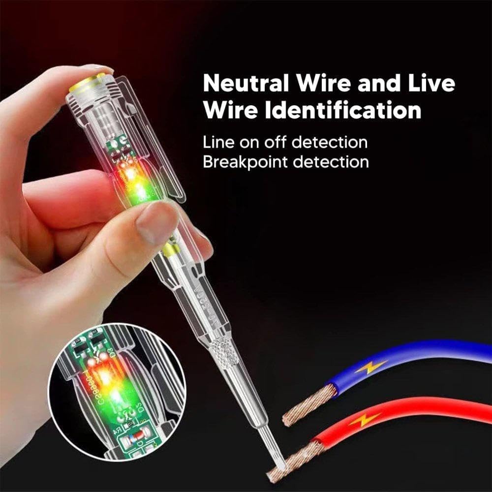 Dual Circuit Electric LED Induction Power Tester Pen (Pack Of 2)