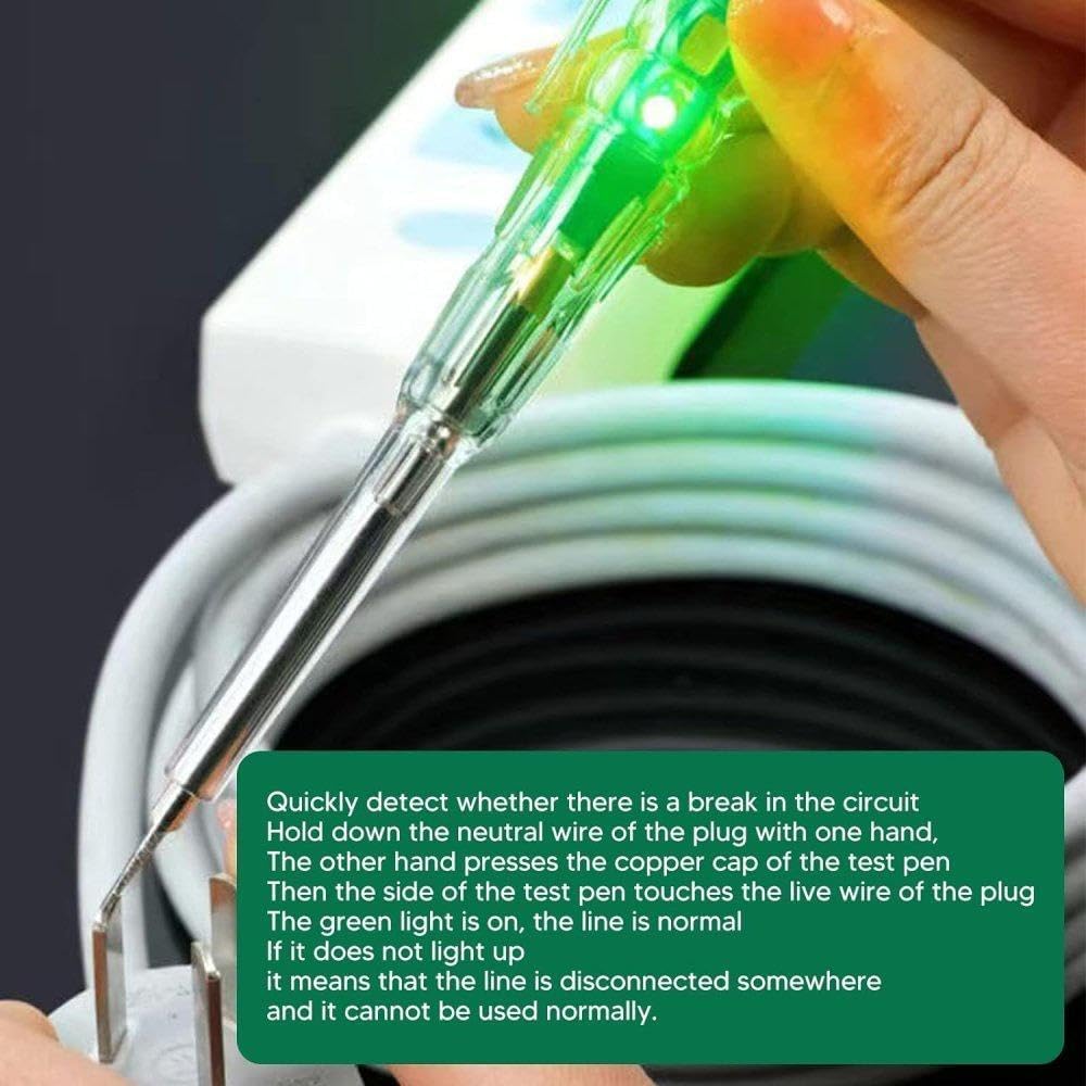 Dual Circuit Electric LED Induction Power Tester Pen (Pack Of 2)