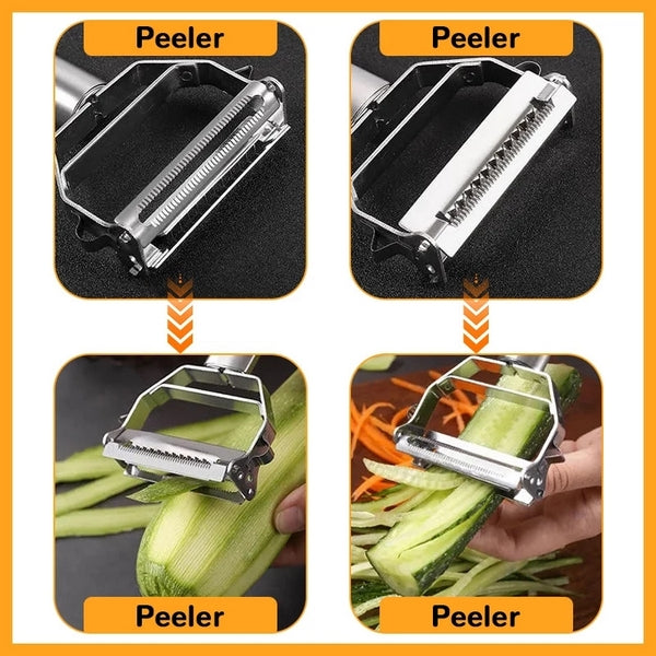 Stainless Steel Peeler 2 In 1 (Pack Of 2)