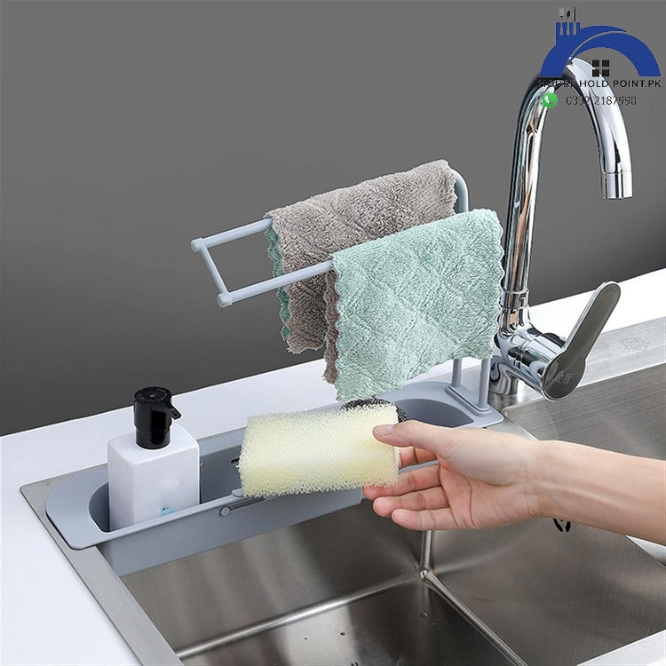 Telescopic Sink Drain Shelf