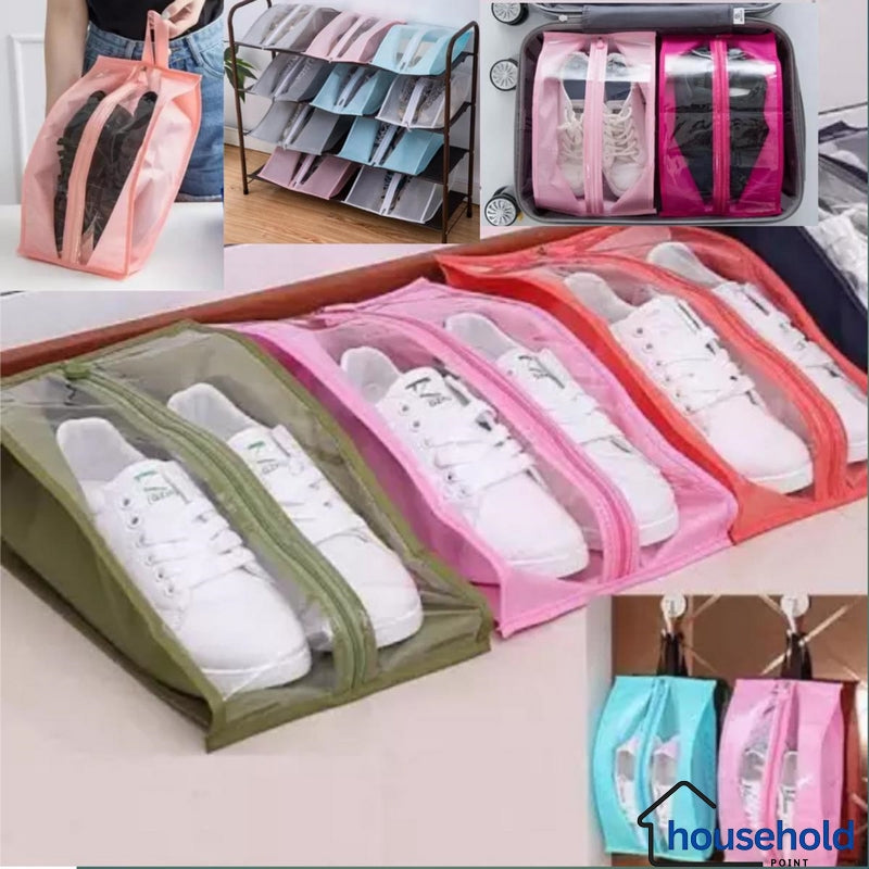 Travel Hanging Shoe Storage Bag (Pack Of 5)