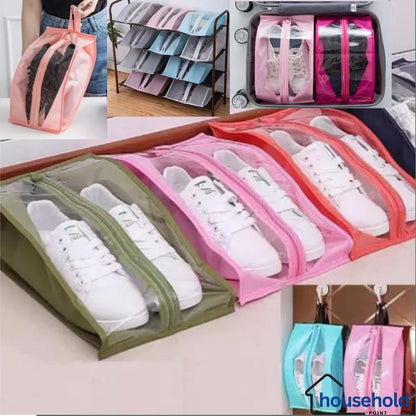 Travel Hanging Shoe Storage Bag (Pack Of 5)