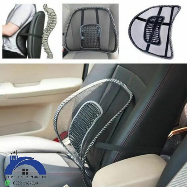 Universal Mesh Back Support Cushion for Cars and Chairs