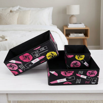 Foldable Wardrobe & Drawer Organizer – 3-Piece Set