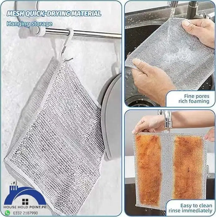 Dishwashing Wire Cloth 5/10 Pcs Set