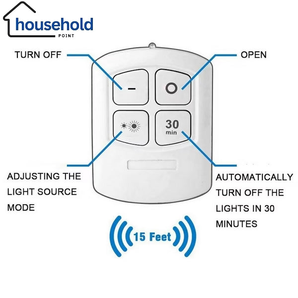 Wireless With Remote Led Lights (Pack Of 3)