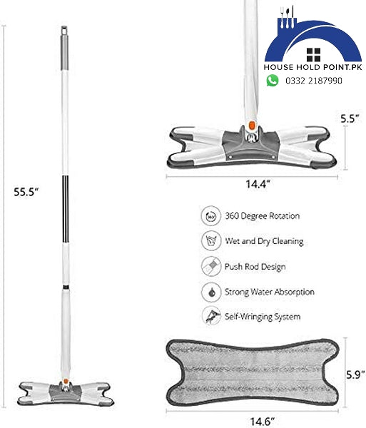 X-Shape Floor 360 Rotating Twist Mop