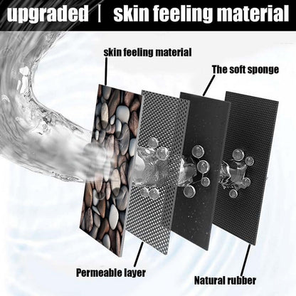 Super Absorbent Non-Slip Bathroom Floor Mat Pebbles Design