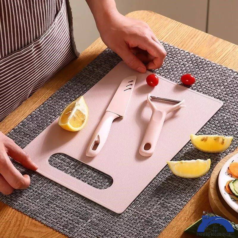 3 Pcs Knife/ Peeler & Chopping Board Set Default Title