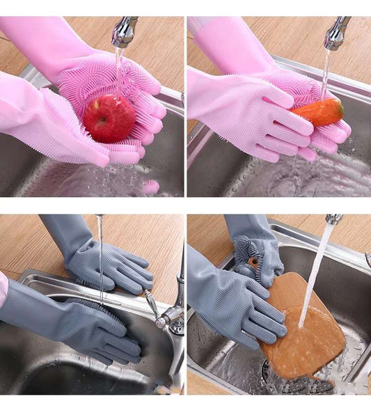Silicone Dishwashing Gloves Default Title