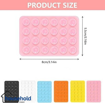 2Pcs Silicone Suction Mobile Phone Mat