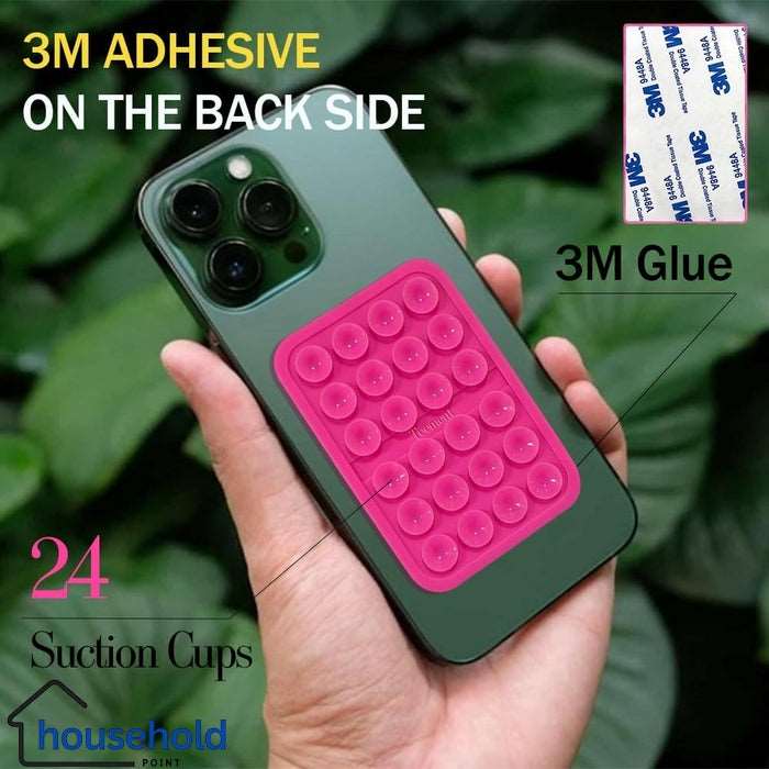 2Pcs Silicone Suction Mobile Phone Mat