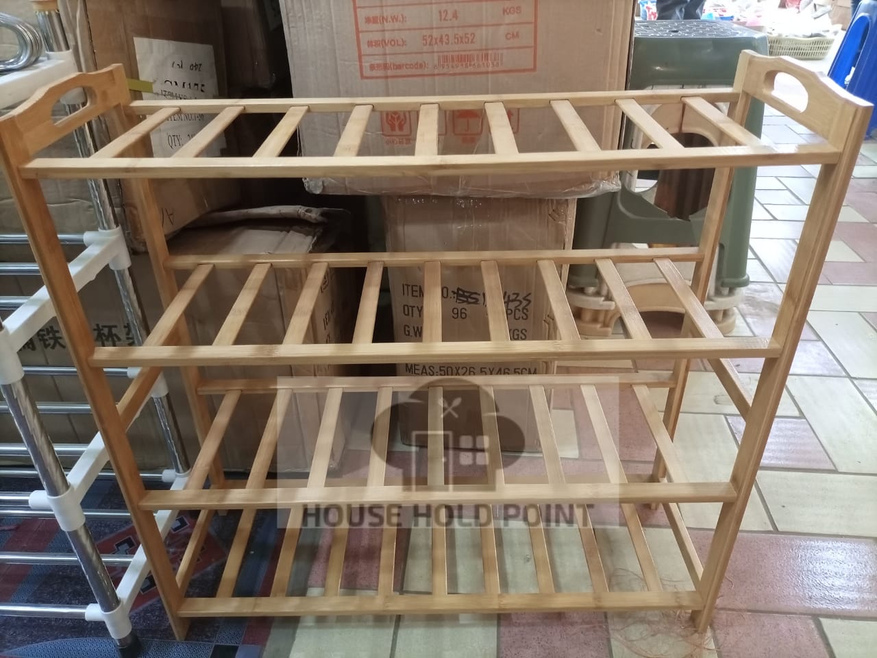 Wooden Bamboo Shoe Rack