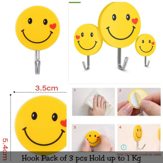 Stick On Emoji Hooks (Pack Of 3) Default Title