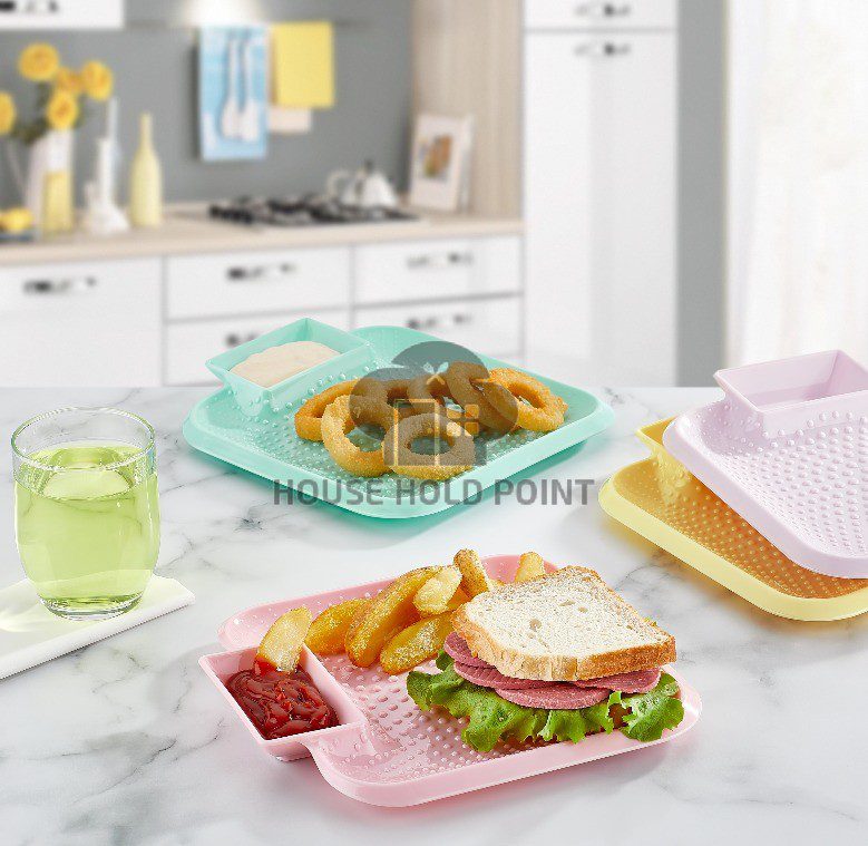 Snack Dish Plastic Square (Pack of 2) Default Title