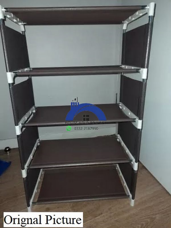 5 Layer Shoe Rack DIY Brown