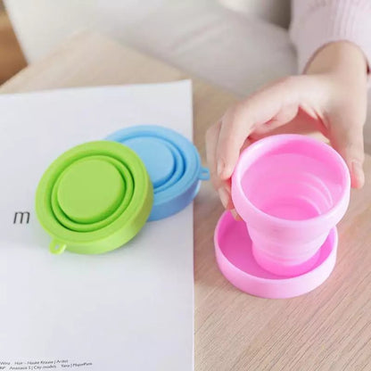 Silicone Folding Glass With Lid