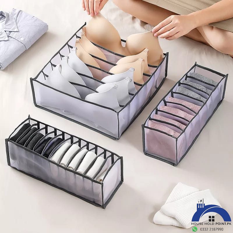 3Pcs Wardrobe Undergarments Organizer Set Default Title