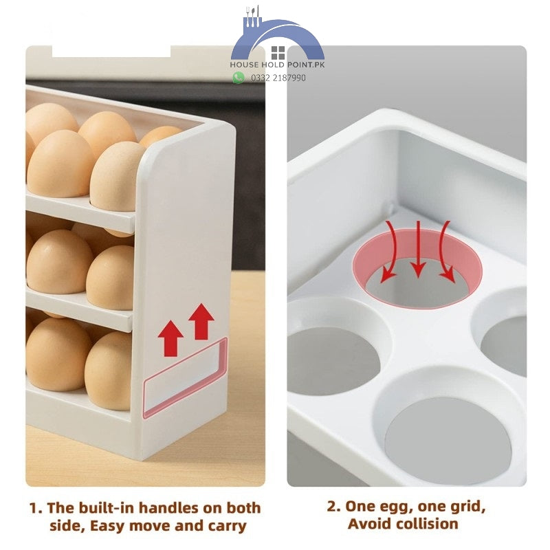 30 Grids Refrigerator Egg Rack