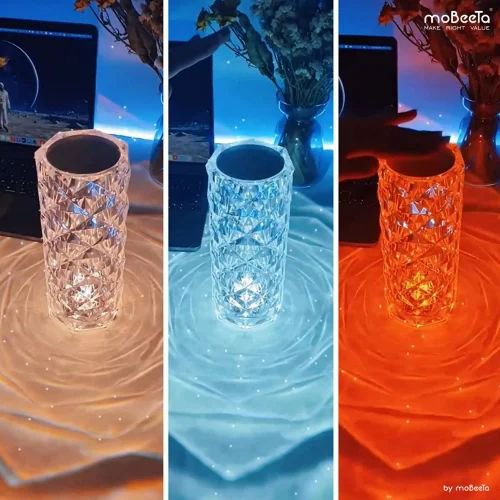 Crystal Multi Color Touch Lamp