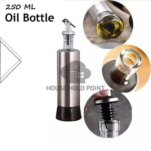 Steel & Glass Oil Bottle Default Title