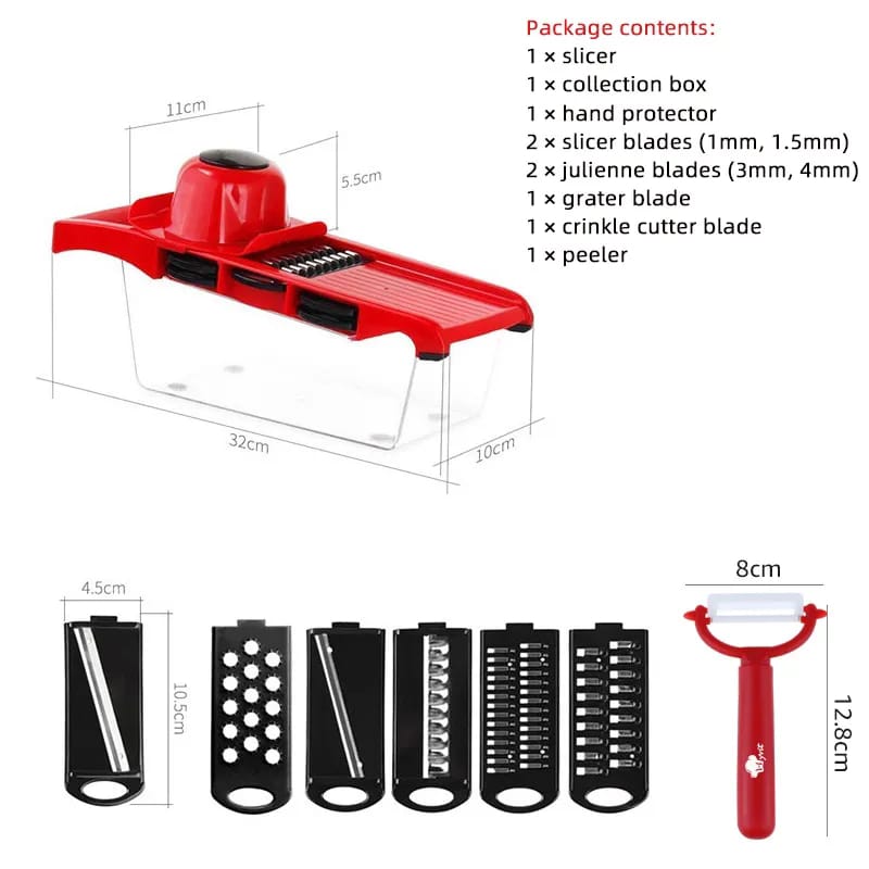 6 In 1 Mandolin Slicer Vegetable Cutter