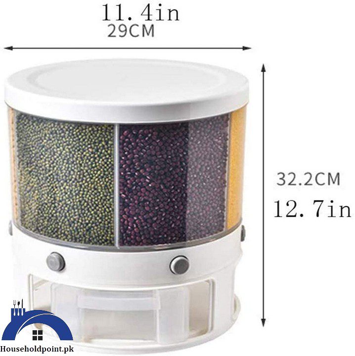 6 in 1 Revolving Cereal Dispenser 10KG