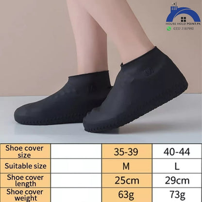 Waterproof Silicone Shoe Covers Black