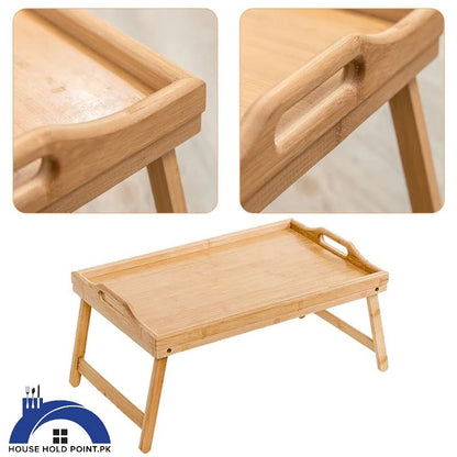 Folding Bamboo Bed Table