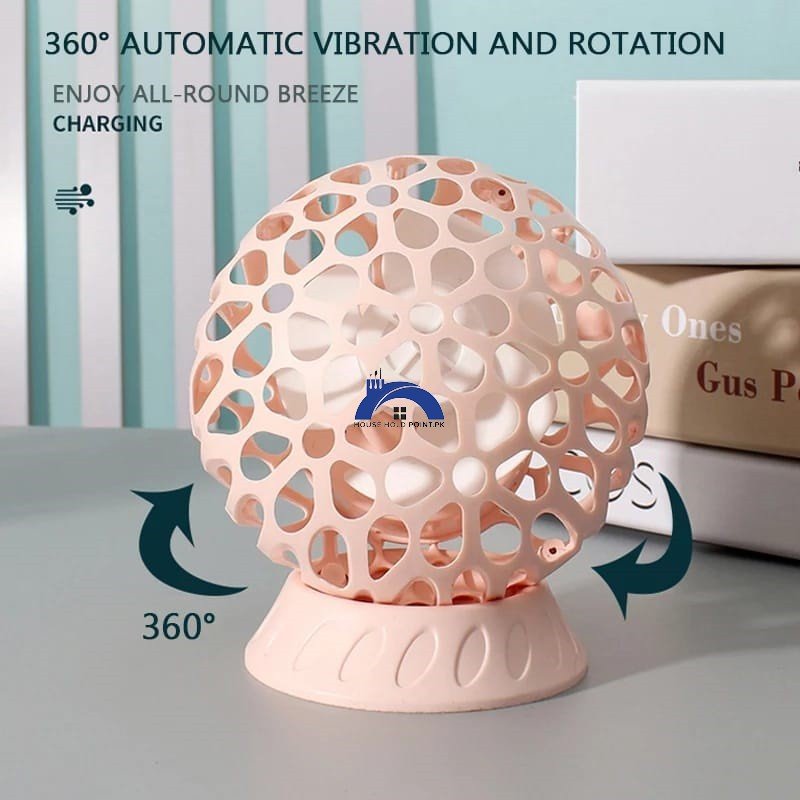 Rechargeable Rotating Fan & Night Light