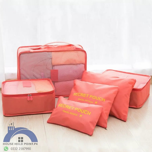 6pcs Travel Pouch Set Default Title