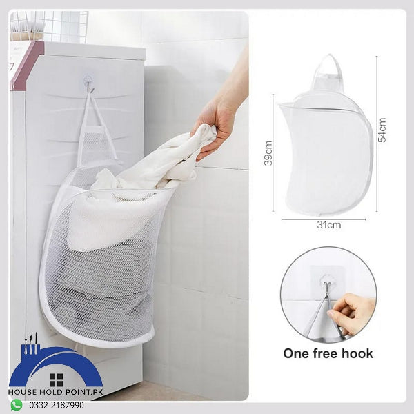Dirty Laundry Clothes Basket Foldable Mesh