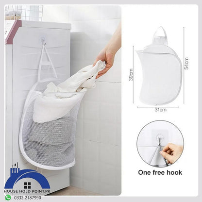 Dirty Laundry Clothes Basket Foldable Mesh