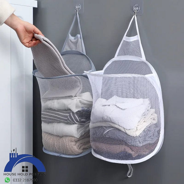Dirty Laundry Clothes Basket Foldable Mesh Default Title
