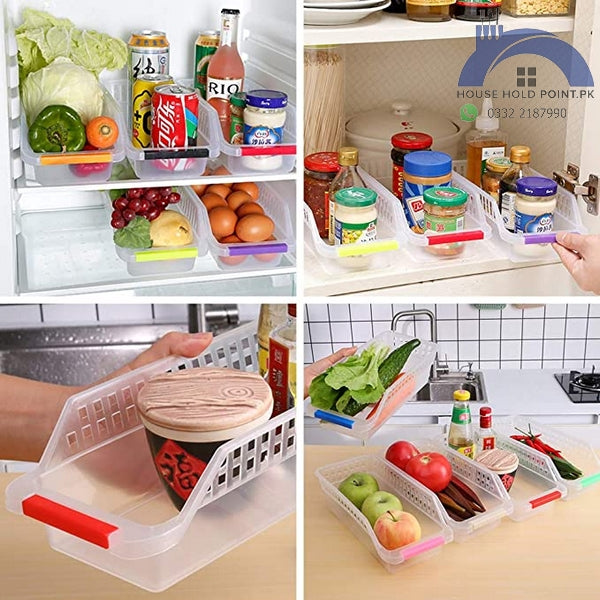 Fridge Storage Basket Plastic