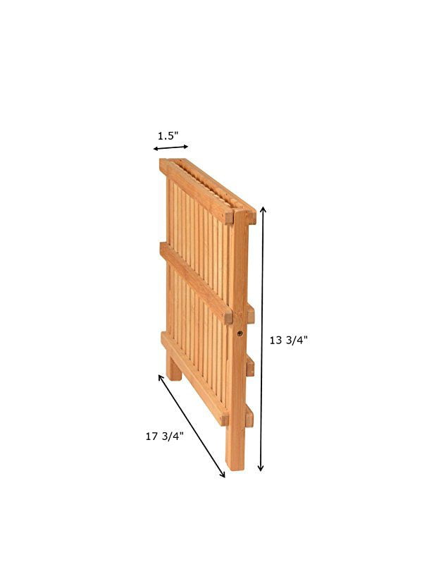 Bamboo Dish Drying Rack Folding