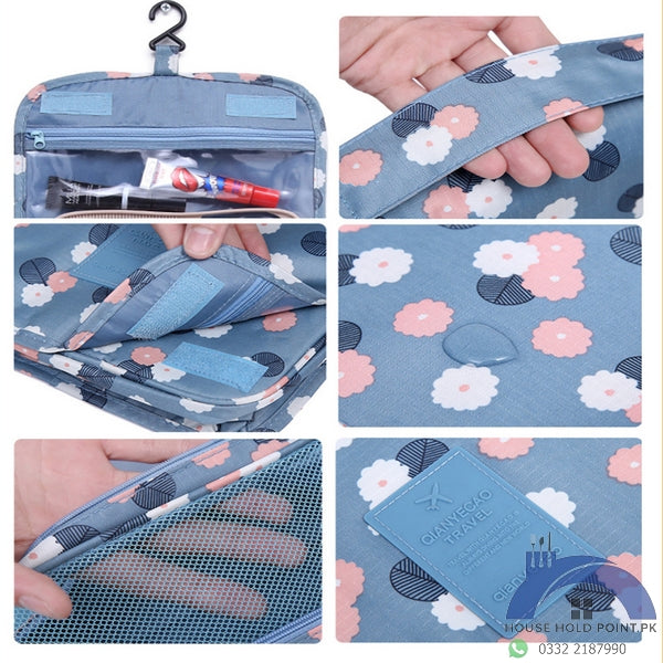 Hanging Travel Toiletry & Cosmetic Pouch