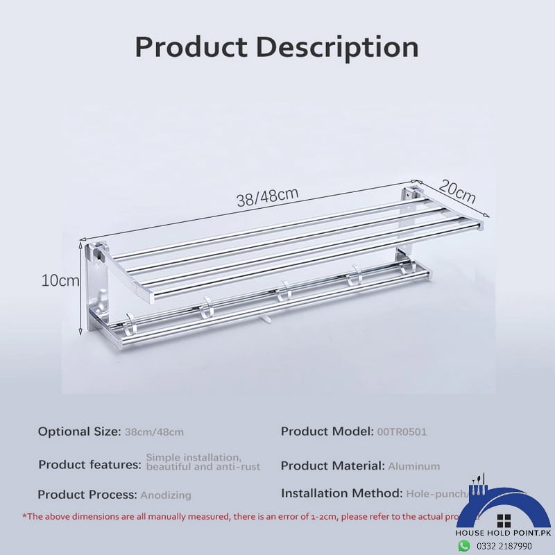 Aluminium Wall Towel Rack