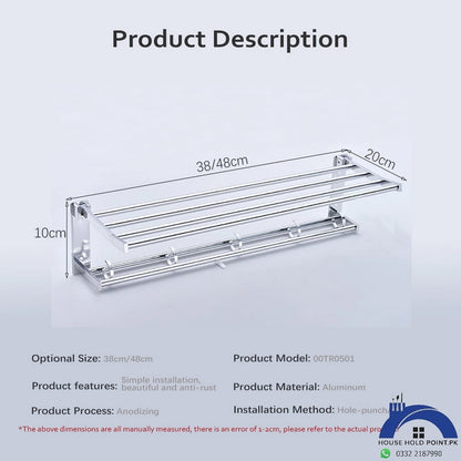 Aluminium Wall Towel Rack